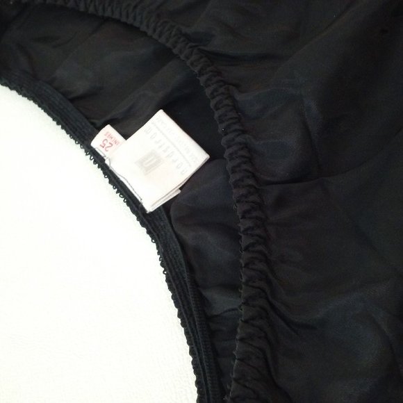 Vintage 70s-80s Nordstrom Half Slip-Skirt -M(25") Union Tag Scalloped Trim Slit - Picture 6 of 9